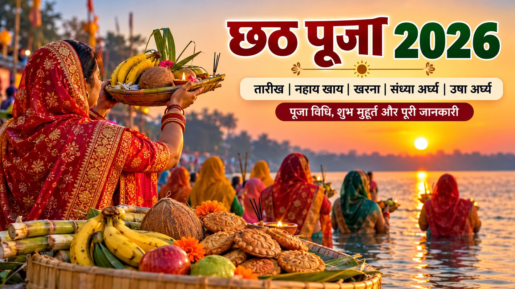 Chhath Puja 2026 at Sunset